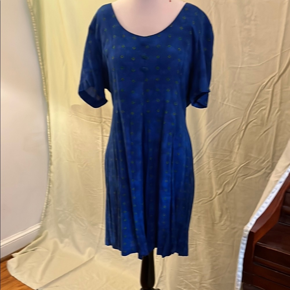 Green and Blue Relaxed Jumpsuit for Everyday Comfort